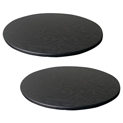 Runde Tischdecke,wasserdicht, Runde Tischdecken, rutschfest Für Runde Tische, Für Home Küche Dekoration, Verschiedene Größen (80cm,Schwarz) von NOPEXTO