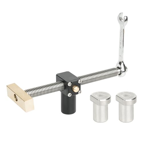 NOPOXA Holzbearbeitung Desktop Clip Fast Fixed Clip Klemme Messing Schraubstock für 19/20 mm Hundeloch Tischlerei Holzbearbeitung Bänke Werkzeuge von NOPOXA