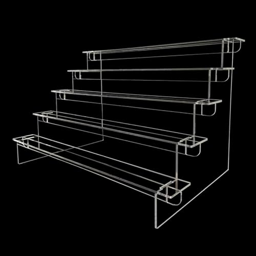 NOPOXA Präsentationsständer aus transparentem Acryl, 1-5 Ebenen, für Süßigkeiten, Cupcakes, Statuen und Düfte, stilvoll und funktional von NOPOXA