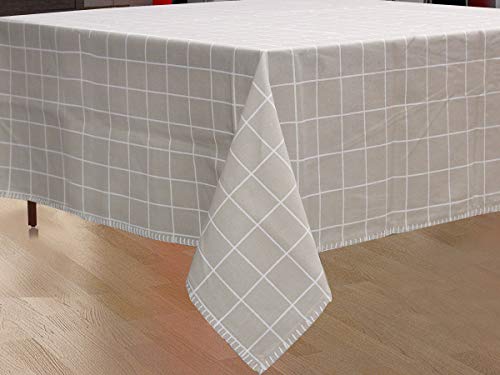 NORA HOME Tischdecke Square 100 % Baumwolle bis 3 Meter (Leinen, 150 x 250 cm) von NORA HOME