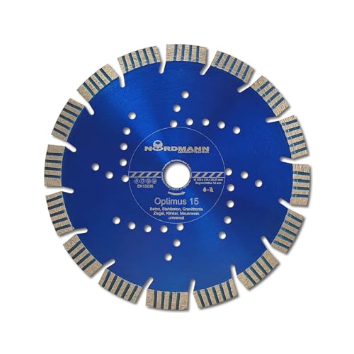 NORDMANN DIAMANTTECHNIK Diamant-Trennscheibe OPTIMUS Ø 350mm x 20,00mm Bohrung, Hochleistungsscheibe für Beton, Stahlbeton, Klinker, Ziegel, Granit NORDMANN DIAMANTTECHNIK Diamant-Trennscheibe OPTIMUS Ø 350mm x 20,00mm Bohrung, Hochleistungsscheibe für Beton, Stahlbeton, Klinker, Ziegel, Granit von NORDMANN DIAMANTTECHNIK