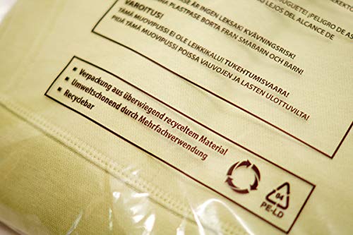 100 Nordwerk ECOBags für Textilien - Nachhaltige Polybeutel aus recycelter Folie (Regranulat). Textilverpackung in verschienden Größen (510 x 750 + 50 mm) von NORDWERK