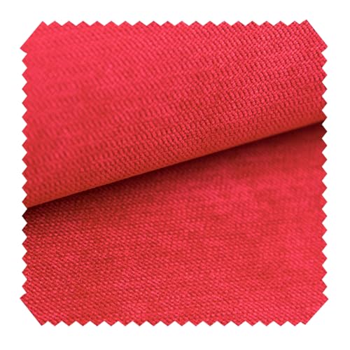 NOVELY® ORMONT Chenille in 18 Farben Polsterstoff Möbelbezugsstoff | Meterware | 1lfm (09 Himbeer Rot) von NOVELY