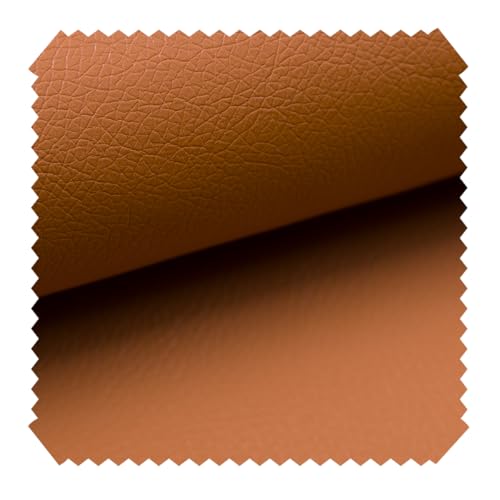 novely® Soltau | 1 lfm | weiches Kunstleder PU Premium Qualität Polsterstoff mehr als 100.000 Touren Echtleder-Optik Möbelstoff (14 Terracotta) von NOVELY