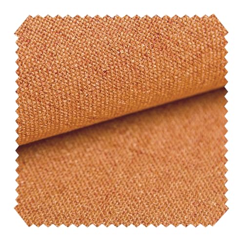 novely® AUEN Premium Möbelstoff | Webstoff | fein gewebter Polsterstoff | Meterware | Bezugsstoff | 1 lfm | 26 Farben (07 Orange) von NOVELY