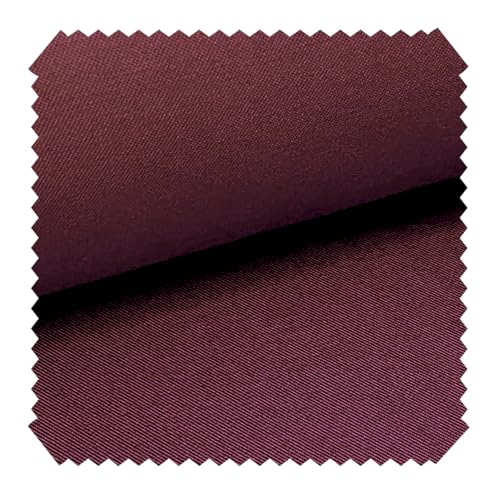 novely® BRION Mittelschwerer Twill Köperstoff - Polsterstoff aus Baumwoll-Mischgewebe - für Berufskleidung - Robuste Meterware (29 Bordeaux) von NOVELY