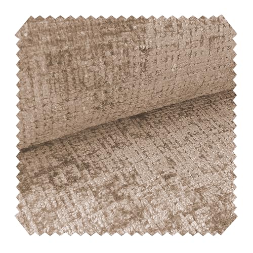 novely® CRETA Chenille-Stoff Polsterstoff Möbelstoff Bezugsstoff | Meterware | 1 lfm Farbe: 14 Beige von NOVELY