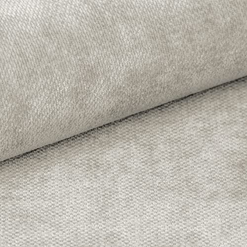 novely® RINGO - Chenille-Stoff | 1 lfm | angenehm weicher und kuscheliger Polsterstoff mit Filzrückseite Farbe: 17 Beige von NOVELY