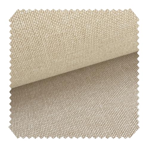 novely® SORAYA SUN CONTROL Sanitized® Outdoor-Stoff OLEFIN UV++ Polsterstoff Mélange Fein Gewebt Wetterfest | Meterware | 1 lfm Farbe: 14 Beige von NOVELY