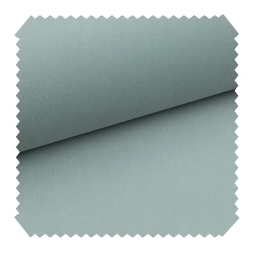 novely OTHELLO Premium Polsterstoff Samt Easy Clean | 1 lfm | Velours Stoff Farbe: 09 Pastellblau von NOVELY