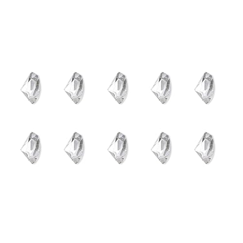 10 x Charms, unregelmäßige Nägel, Kunst-Charms, spitzer Boden, Strasssteine, Herzanhänger, Kristalle, Charms 10 x Charms, unregelmäßige Nägel, Kunst-Charms, spitzer Boden, Strasssteine, Herzanhänger, Kristalle, Charms von NPXUAMTJ