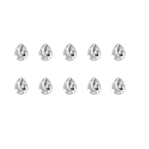 10 x Charms, unregelmäßige Nägel, Kunst-Charms, spitzer Boden, Strasssteine, Herzanhänger, Kristalle, Charms 10 x Charms, unregelmäßige Nägel, Kunst-Charms, spitzer Boden, Strasssteine, Herzanhänger, Kristalle, Charms von NPXUAMTJ