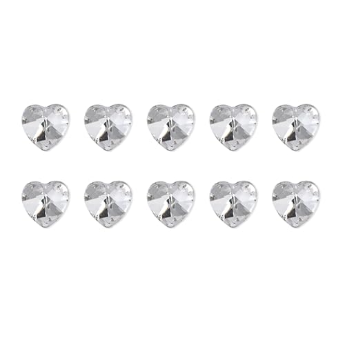 10 x Charms, unregelmäßige Nägel, Kunst-Charms, spitzer Boden, Strasssteine, Herzanhänger, Kristalle, Charms 10 x Charms, unregelmäßige Nägel, Kunst-Charms, spitzer Boden, Strasssteine, Herzanhänger, Kristalle, Charms von NPXUAMTJ