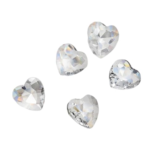 10 x ovale Kristall-Herz-Charms, Strasssteine, transparent, für Nägel, Kunst-Dekorationen 10 x ovale Kristall-Herz-Charms, Strasssteine, transparent, für Nägel, Kunst-Dekorationen von NPXUAMTJ