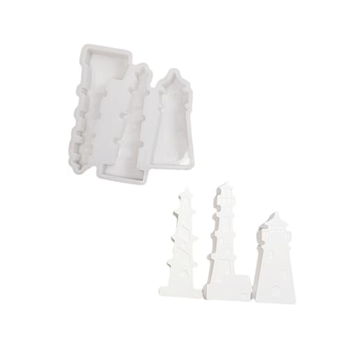 3D Lighthouse Skulptur Silikonkerzenformen Für Epoxidharz Handgefertigtes Kerzenhäuser Dekoration Gips Silikonformen von NPXUAMTJ