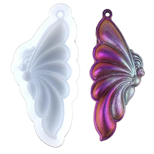 Glänzende Silikonharzformen Halloween Schmetterling Schlüsselanhänger Anhänger Ornamente Schmuck Epoxidharz Bastelform von NPXUAMTJ