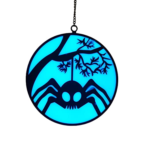 NPXUAMTJ Halloween Leuchtende Glas Spinne Anhänger Charm Liefert Dekor Für Home Party Hintergrund Dekoration Geschenk von NPXUAMTJ