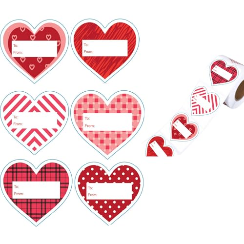 60pcs Herzaufkleber 2x2.3inch Valentinstag Herzaufkleber Wickeln Für Hochzeitstag Valentinstag Versorgung von NPYQ