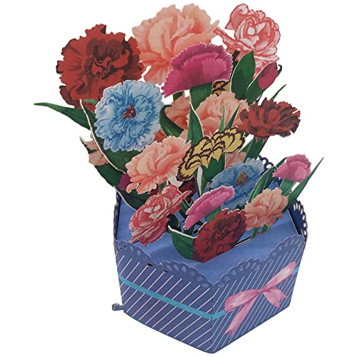 NPYQ 3D Für Muttertagskarten Blumen Dankeschön Grußkarten Für Mutter Frau Geburtstag Valentinstag Postkarten Geschenke von NPYQ