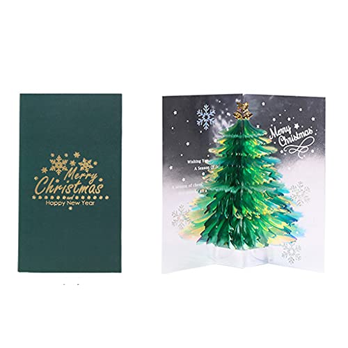 NPYQ 3D Für Weihnachtskarten Grußkarte Mit Umschlag Handgefertigte Postkarte Weihnachtsbaumkarte Weihnachtsgeschenke von NPYQ