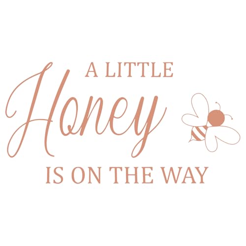 A Little Honey Bee is on The Way Babyparty-Partyaufkleber, Süß Babyparty-Schildaufkleber Bienen-Themen-Geschlechtsenthüllungsdekorationen für Hintergrund Ballonbogen Kinderzimmer Zimmer von NQEUEPN