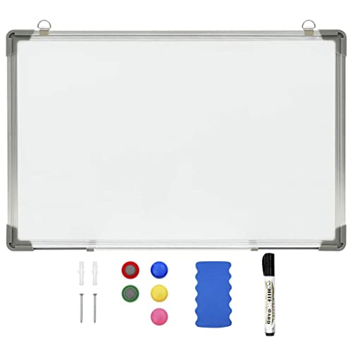 Home Garden Magnetisches Whiteboard, trocken abwischbar, 50 x 35 cm, Weiß von NQJIBUE