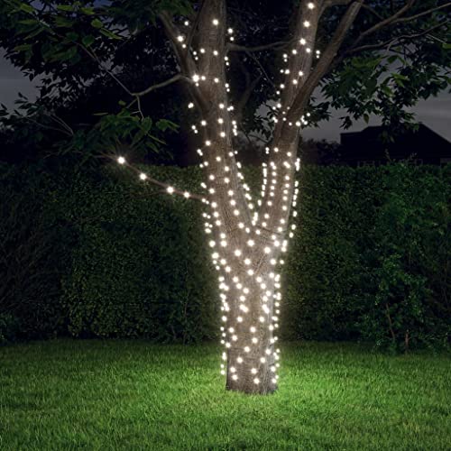 NQJIBUE Decor Solar Lichterkette 5 Stück 5x200 LED Kaltweiß Indoor Outdoor Haus & Garten von NQJIBUE