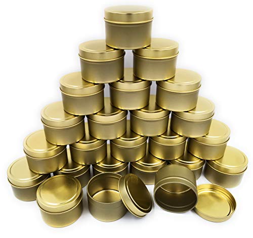 Kerze Container für Die Herstellung Von Kerzen, 24 Pack Leere Metall Kerze Dosen Mit Deckel, DIY Kerze Gläser für Kerze, Der, Kunst & Handwerk, Lagerung & Mehr (24,5OZ) von NRANSON