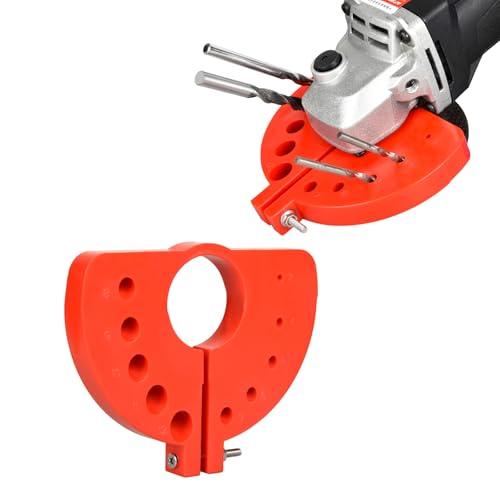 Drill Bit Sharpener - Right Angle Drill Attachment, Drill Bit Grinding Attachment Sharpener für alle Bits, Electric Drill Bit Grinder Tool, Multi-Specification Drill Bit Grinding (Red) von NS juvyig