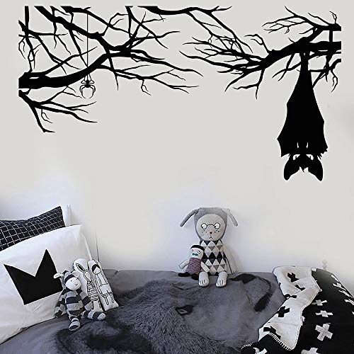 NSRJDSYT Halloween Wandaufkleber Cartoon Gothic Spinne Fledermaus Auf AST Vinyl Wandtattoo Für Wohnzimmer Kindergarten Kinderzimmer Dekoration 74x135cm von NSRJDSYT