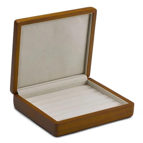 NSTVVEE Ringbox, Schmuck-Organizer aus Holz, Ring-Organizer, Schmuckschatulle aus Massivholz, Schmuckaufbewahrungsboxen, Aufbewahrungsbox, Ringboxen für Schmuck (A) von NSTVVEE