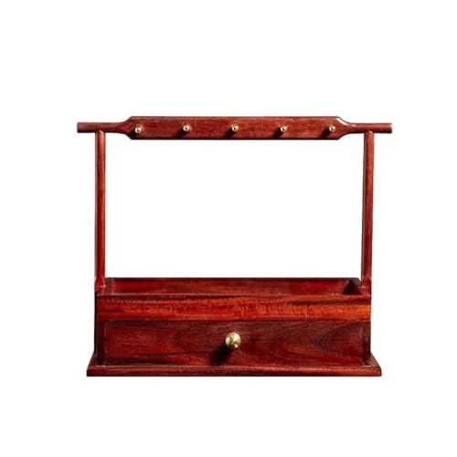 NSTVVEE Schmuckkästchen-Organizer, Aufbewahrungsbox für Veranda, Schlüssel, Ornamente, Desktop, chinesische Schmuckschatulle aus Massivholz, Türregal, Hand-Schmuck-Aufbewahrungsbox, Schmuc von NSTVVEE