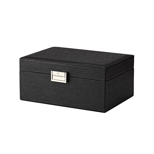 NSTVVEE Schmuckkästchen-Organizer, Schmuckschatulle, Aufbewahrungsbox, Kosmetikbox, für Ringe, Ohrringe, Halsketten, Armbänder, Uhren, kleine Schmuckaufbewahrungsbox, integrierter Beflocku von NSTVVEE