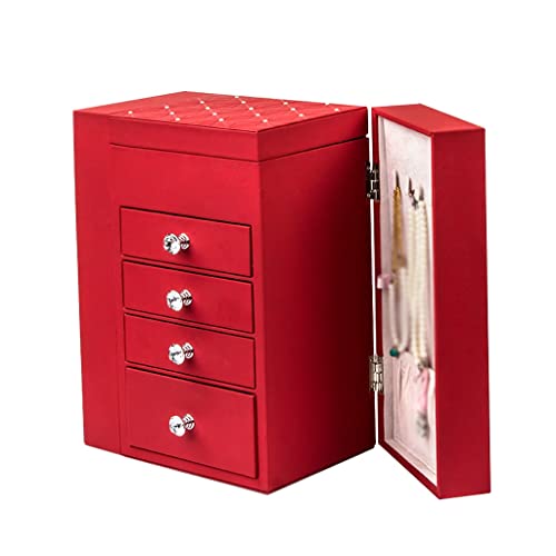 NSTVVEE Schmuckkästchen-Organizer, Schmuckschatulle, Prinzessinnen-Design, für Ringe und Ohrringe, Schmuckaufbewahrungsbox mit großer Kapazität, Schmuckaufbewahrungsbox, Kleiner Schmuck-Or von NSTVVEE