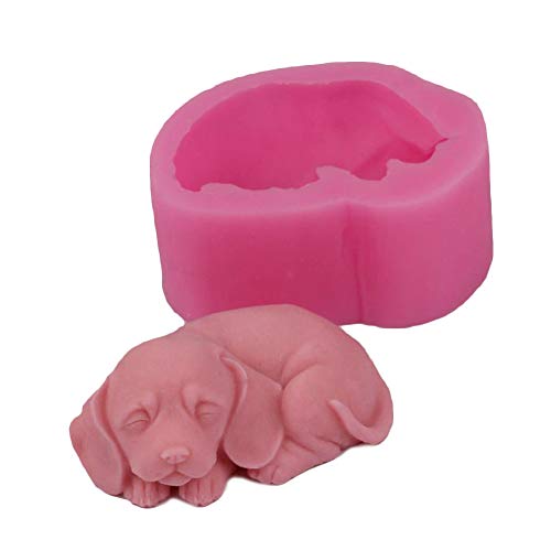 NSXIN 3D Silikonform Seifenform Süße Hund Form, Kuchen Dekoration DIY Fondant Schokolade Mousse Dekoration, Bulldogge Silikonform Kerze Seifenform von NSXIN