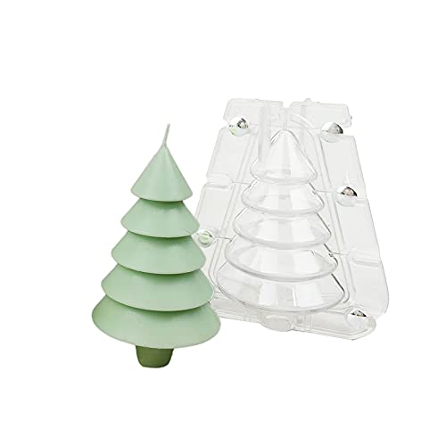 NSXIN 3D Silikonform Weihnachtsbaum Kerzenform Weihnachten Gießform DIY Fondant Silikon Form Kerzengießform für die Herstellung von Kerzen, Schokolade, Aromasteinen (Typ B) von NSXIN