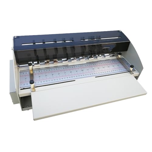 Elektrische 3-in-1-Rillmaschine, 46 cm/18 Zoll Papierriller, Kerber und Schneider mit Maßstabslineal for präzises Schneiden und Rillen von NTDMSFWM