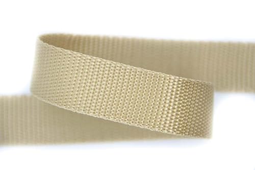 NTS-Nähtechnik 30mm | 5m Gurtband 100 Prozent Polypropylen beige, GB-5m-PP-30mm-1337 von nts Nähtechnik