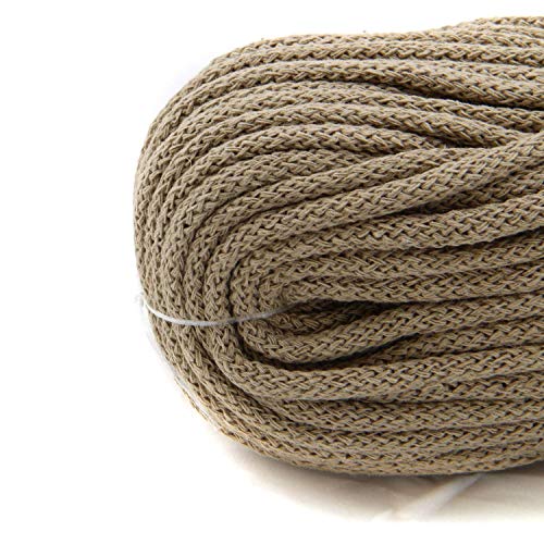 nts Nähtechnik 6mm 50m Baumwollkordel Kordel Seil in vielen Farben (Taupe) von nts Nähtechnik