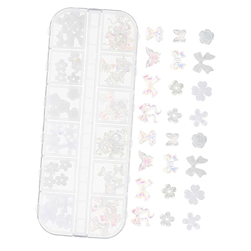 NULYLU 1 Schachtel Nail-art-zubehör Telefon Diy Charms Accessoires Für Teenager-mädchen Mädchenhafte Einrichtung Nagelkunstblumen 3d-blumen-nagelglitter Nagel Kunst Dekoration Baumfinger von NULYLU