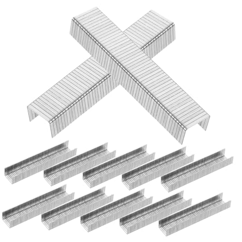 NULYLU 1000 Stück Code-Nagel Heftklammern für die Holzbearbeitung pneumatische Heftklammern für Holzarbeiten werkzeug werkzueg aus Metall Brad Heftklammern Kohlenstoffstahl von NULYLU