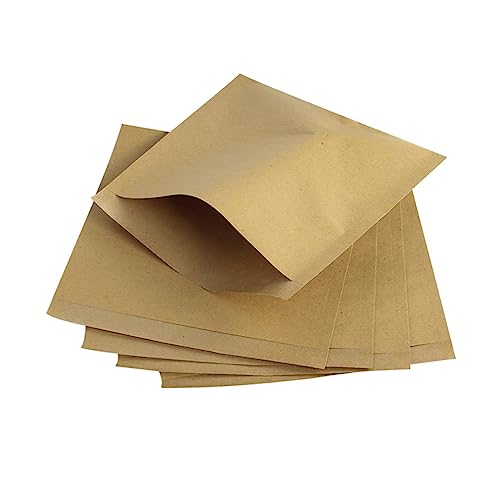 NULYLU 200st Braune Kraftpapiertüten Gewachste Bäckereitaschen Braune Geschenktüte Bäckereitasche Aus Kraftpapier Bonbontüten Aus Kraftpapier Kleine Braune Papiertüten Kraftbonbons Brown von NULYLU