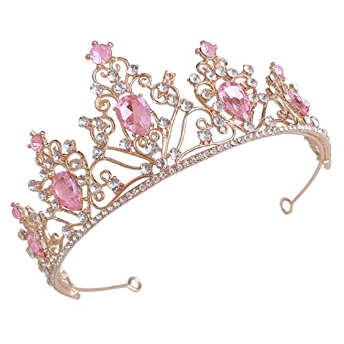 NULYLU Brautkrone Aus Strass Elegante Tiara Für Hochzeiten Festlichen Anlässe Und Partys Hochwertiger Kopfschmuck Für Die Braut Glänzendes Design Für Besondere Momente von NULYLU