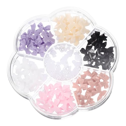 NULYLU Nagel Charms Set Fliegen Design 1 Box Flache Rückseite Perlen Charms Für DIY Nagelkunst Dekoration Kreatives Nail Art Zubehör Für Einzigartige Maniküren von NULYLU