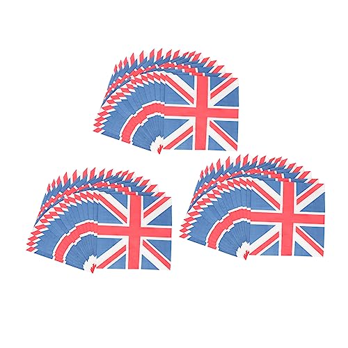 NULYLU Union Jack Servietten 3er Set Dekorative Partyservietten Aus Seidenpapier Perfekt Für Festivals Und Feiern Geschmeidig Und Stilvoll von NULYLU