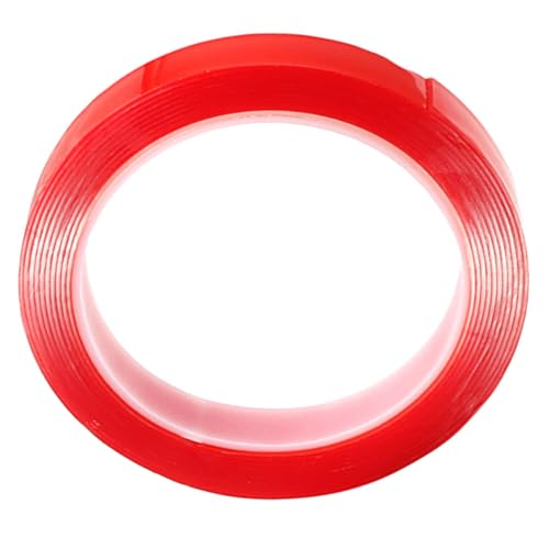 1 Rolle Bürokratie 15mm Breite R25b Kabel -wege-klebeband Einseitig Trans-tape Gaffers Tape Großes Band Schwarzes Klebeband Stark Dichtband Platte Leistung Draht Acrylsäure Rot NUOBESTY von NUOBESTY