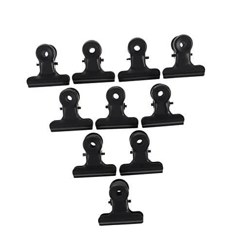 1 Satz Clip Zur C-kurvenformung Bürstenreiniger Für Haarschneidemaschinen Beutelverschlussclips Aktenordner Dekorativ Industrielle Clips Ticket-clip Rostfreier Stahl Black 10st NUOBESTY von NUOBESTY