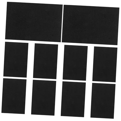 1 Satz Flash-luftpolsterfolie Bastelschaum Bedruckbares Vinyl Selbstklebende Laminiertaschen Hochleistungs-doppelseitiges Klebeband Schaumstoffaufkleber Papier Schwamm Black 10st NUOBESTY von NUOBESTY