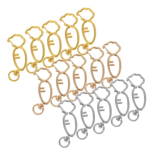 1 Satz Karotte Schlüsselanhänger Karabiner-schmuckverschluss Kleine Schlüsselanhänger Karottenverschluss Büro-schlüsselanhänger Mit Karabinerhaken Federschnalle Metall 15st NUOBESTY von NUOBESTY