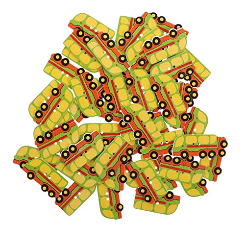 NUOBESTY Bastelknöpfe Holzknöpfe Zum Nähen Set für Kleidungszubehör 100 Stück von NUOBESTY
